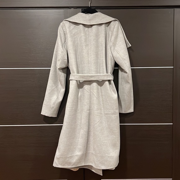 ONLY Grey Trench Coat | Large - Picture 3 of 3